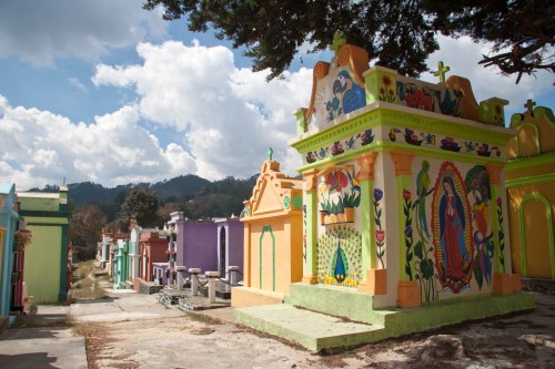 Mausoleum in Chichicastenango cemetery. 